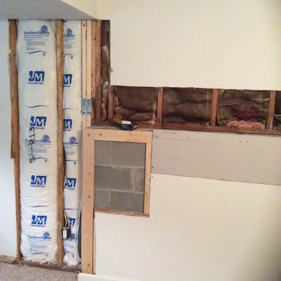 Wall insulation replacement during Contents Cleaning & Restoration in Home Gardens